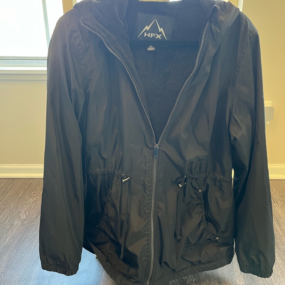 HFX Black Hooded Jacket